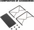 Modern Mail Holder for Home Office, Metal Letter Organizer Sorter for Desk, Bill Filling Paper Document Rack, Envelope