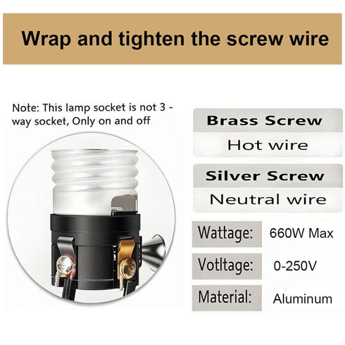 Switch,3 Pack E26 E27 (1/8 Phenolic Medium Base Light Socket with Pull Chain TWDRTDD Black Period Style Edison Retro