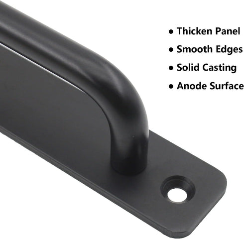 2Pcs Aluminum Alloy Door Handle Pulls, Modern Sliding Door Hardware for Wooden, Glass, Metal Doors with Screws