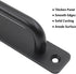 2Pcs Aluminum Alloy Door Handle Pulls, Modern Sliding Door Hardware for Wooden, Glass, Metal Doors with Screws
