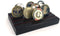 Glamtune 4 Rows Coin Holder, Military Coin Display Stand Rack (Wood)