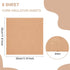 BENECREAT 6PCS Cork Sheet, 12x12inch Square Cork Sheet, Sand Brown Coasters Cork Board for Bulletin Boards, Wall Decorations and DIY Crafts, 4mm Thick by BENECREAT