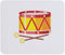 CafePress Toy Drums Musical Instrument Mousepad Non-Slip Rubber Gaming Mousepad
