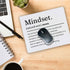 Mindset Definition Inspirational Quotes Mouse Pad, Non-Slip Rubber Base, 9.4 x 7.9 Inch for Desk Decor