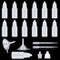 Uiifan 12 Pcs Plastic Squeezable Dropper Bottle - Small Empty Liquid Dropper with Screw Cap, 2 Funnels & 2 Droppers