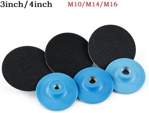 Floweringbeter 34inch (4inch M10) Sanding Disc Backing Pad Suitable for Use with Buffing and Polishing Pads Featuring