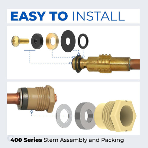 630-7755 Wall Hydrant Repair Kit for Prier Faucet 300, 400, 500 Series, Compatible with Mansfield Hydrants
