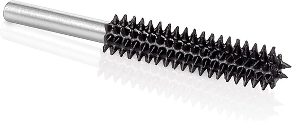 Kutzall Extreme Cylinder Burr, 1/8" Shaft Very Coarse Woodworking Attachment for Dremel, DeWalt
