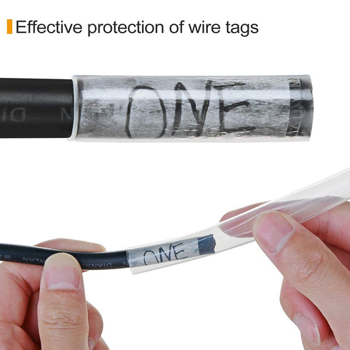 41 Feet 3/32" Clear Heat Shrink Tubing Roll, 3:1 Electrical Shrink Tube for Wires, Marine Grade with Adhesive Lined