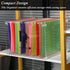 DF Acrylic File Holder with Handles, Clear File Organizer for Letter Size/A4 Folders, Desktop Hanging File Holder