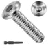 TROPUNAIL Hurricane Shutter Screws 1/4-20 X 1'', 304 Stainless Steel Sidewalk Bolts, Rust-Resistant