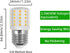 LED KEI D34L Refrigerator Light Bulb, 3.5W AC 100-265V, E26 Daylight White 6000K, 2 Pack
