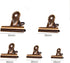 Zittop 4 Pack Metal Binder Clips, Bronze Invoice Bill Clip Utility Paper Clips for Office Home Use