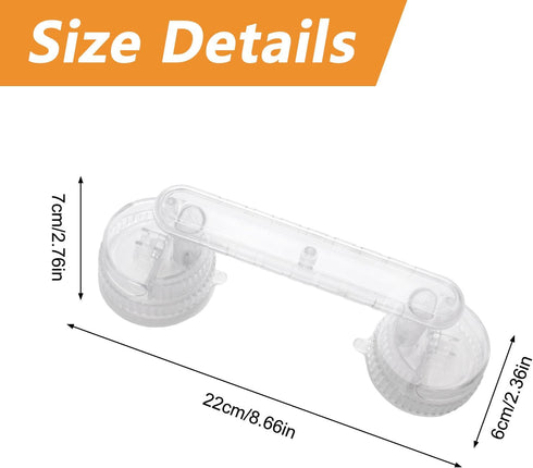 2 Pack MOROBOR Strong Suction Cup Door Handles, Glass Doors Handle Vacuum Removable Suction Cup Door Grab Bar Heavy