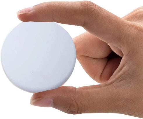 Door Knob Wall Shield, 6PCS White Round Soft Rubber Wall Protector Self Adhesive Bumper (1.57 Inch)