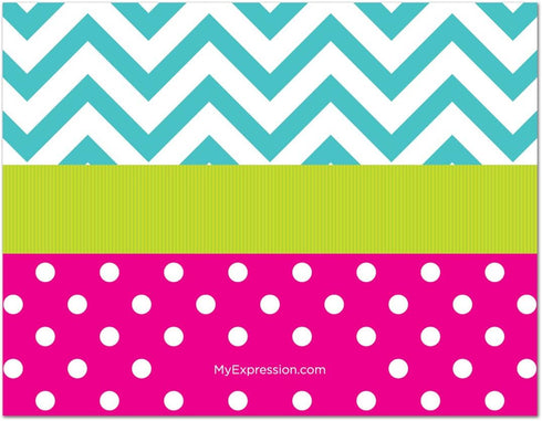 MyExpression.com 20 Pink Sandals Flip Flops Kids Thank You Cards