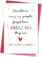 Qiavor Amazing People Thank You Card for Friends Coworker, Funny Appreciation Gift for