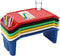 Tapischion 6-Pack Kids Lap Desks with Side Storage, Portable Stackable Activity Trays for