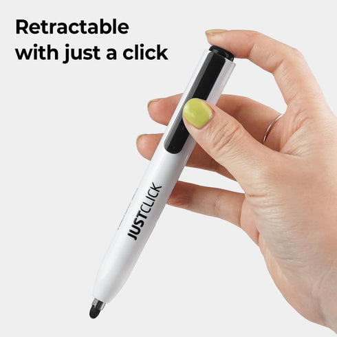 carrotez Retractable Dry Erase Markers, Low Odor Whiteboard Markers, Bullet Tip, 12 Count, Black