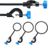2 Set Lab Stand Support, Retort Ring Set, 6PCS Laboratory Clamp Ring 60mm 80mm 100mm