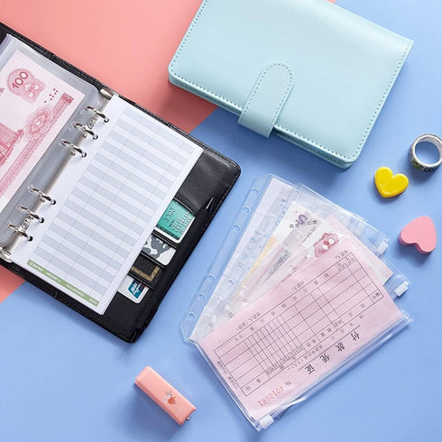 Zaagot Set 12 of Expense Tracker Budget Sheets Money Organizer for Cash Ledger Book Double-Sided Writing Use with Cash