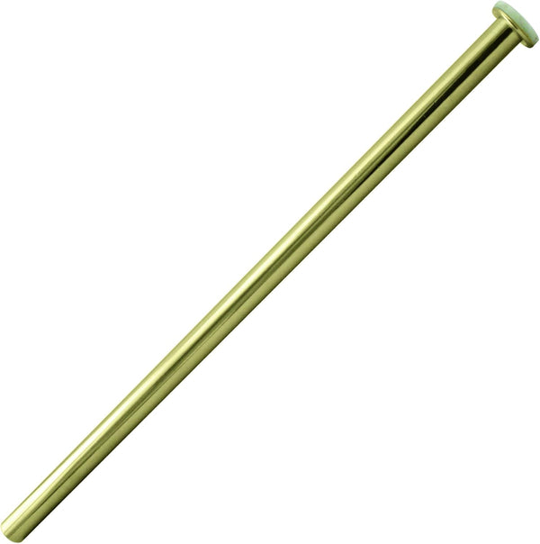Westbrass D125-03 Flat Head Toilet Riser Supply Line, 1/2" x 12", 1-Pack, Polished Brass
