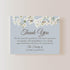 5.5x4.25 White Floral Cherry Blossom Sympathy Thank You Cards, Funeral Thank You Cards, Personalized Bereavement Notes