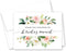 InvitationHouse Blush Floral Bridesmaid Thank You Cards - Set of 10 Bridal Party Thank You Cards