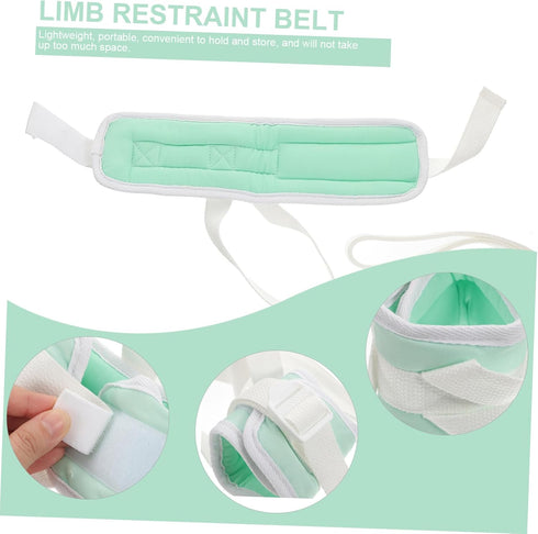 2pcs Settings Padded Limb Belt for Patient Safety and Straps for Hands and Feet for Elderly Care Hospital and Home