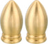 PATIKIL M10 Thread Lamp Finial Cap Knob, 2 Pack Brass Lamp Shade Harp