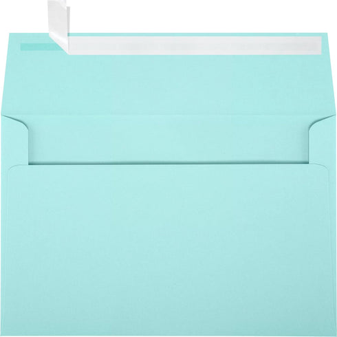 LUXPaper A9 Invitation Envelopes | 5 3/4" x 8 3/4" | Seafoam Blue | Peel & Press | 80lb. Text | 50 Qty