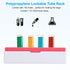 PATIKIL 100 Well Centrifuge Tube Freezer Storage Box, 2 Pcs Polypropylene Lockable Tube Rack