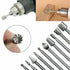 Carving Bits 20pcs Rotary Bits Burr Set Wood Engraving Router Bit with 1/8" Shank Rotary Tools Accessories for DIY Woodworking Carving Engraving Drilling
