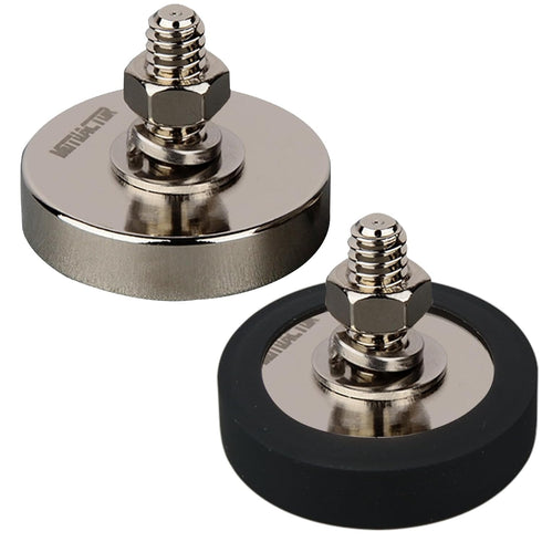 MUTUACTOR Neodymium Pot Magnets,1/4-20 Male Thread 115lbs Anti-Broken Magnet Heavy Duty with
