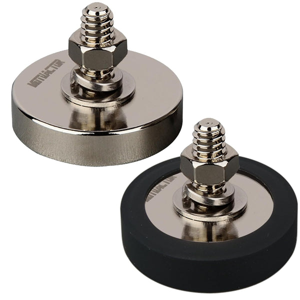 MUTUACTOR Neodymium Pot Magnets,1/4-20 Male Thread 115lbs Anti-Broken Magnet Heavy Duty with