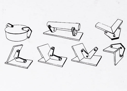 RIVERWELD Magnetic Corner Squares, Strong Powerful Welding Accessories Magnet for 90 Right Angle Setting Support