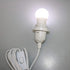Lightingsky 15 E26 E27 Bulb 2-Prong (2, White-2 Pack) Feet Hanging Light Cord / Light Socket to US AC Power Cord