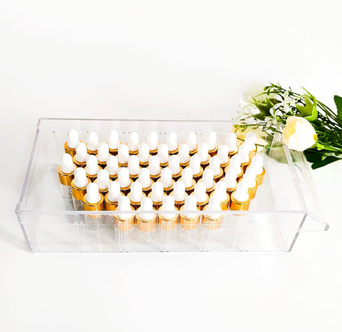 50PCS Transparent Sample Dropper Bottles, 3 ml Mini Essential Oil Dropper Bottles with 2 Plastic Droppers