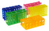 Heathrow Scientific HS29022G Interlocking Tube Rack - 4 Way, Polypropylene, Assorted Colors, Pack of 5