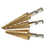 3 Piece Step Drill Bit Set with Pouch - 28 Sizes, Impact Driver Compatible