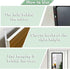 Adjustable Over-The-Door Mirror Hanger Set with Protective Lining, 2 Mirror Hook Brackets (Mirror Not Included) - White