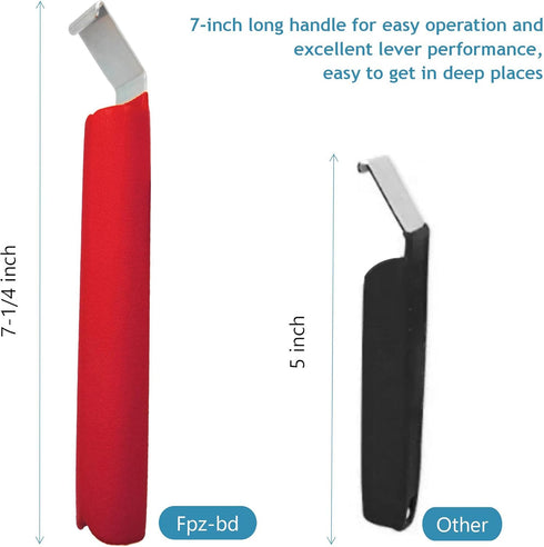 Fpz-bd7" Red Vinyl Siding Tools, Vinyl Siding Removal Tool for Install and Repair, Extra Long Anti-skid Handle