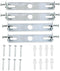 Meuey Lyot Ceiling Light Plates, 3.7Inch, 4.1Inch Lighting Equipment Mounting Brackets for Cross Bar