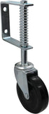 Shepherd Hardware Metal 9785 Spring Loaded Gate Caster, 4-Inch, Black