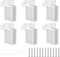 OXDFK 6 PCS Wire Shelf End Bracket, Plastic Closet Shelves Brackets with Screws,