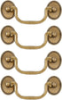 SUPERFINDINGS 4 Sets Vintage Bail Pull Handles 3.5 inch Hole Center Antique