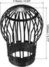 uxcell Gutter Guard, 5 Inch Down Pipe Gutter Balloon Guard Filter Strainer for Leaves Roof Screen, Pack of 4