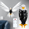 Resocasin Bald Eagle Wall Light with Remote Control - Magnetic Mounted American Eagle
