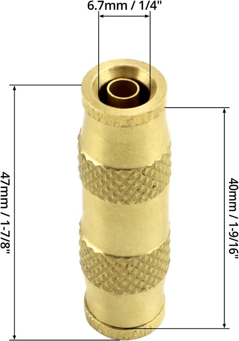 1/4" Set 20 QWORK Push to Connect Fittings - Air Hose & Compressor Quick Connect - Pneumatic