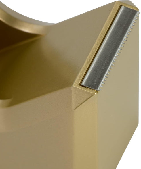 JAM PAPER Colorful Desk Tape Dispensers - Gold, Sold Individually